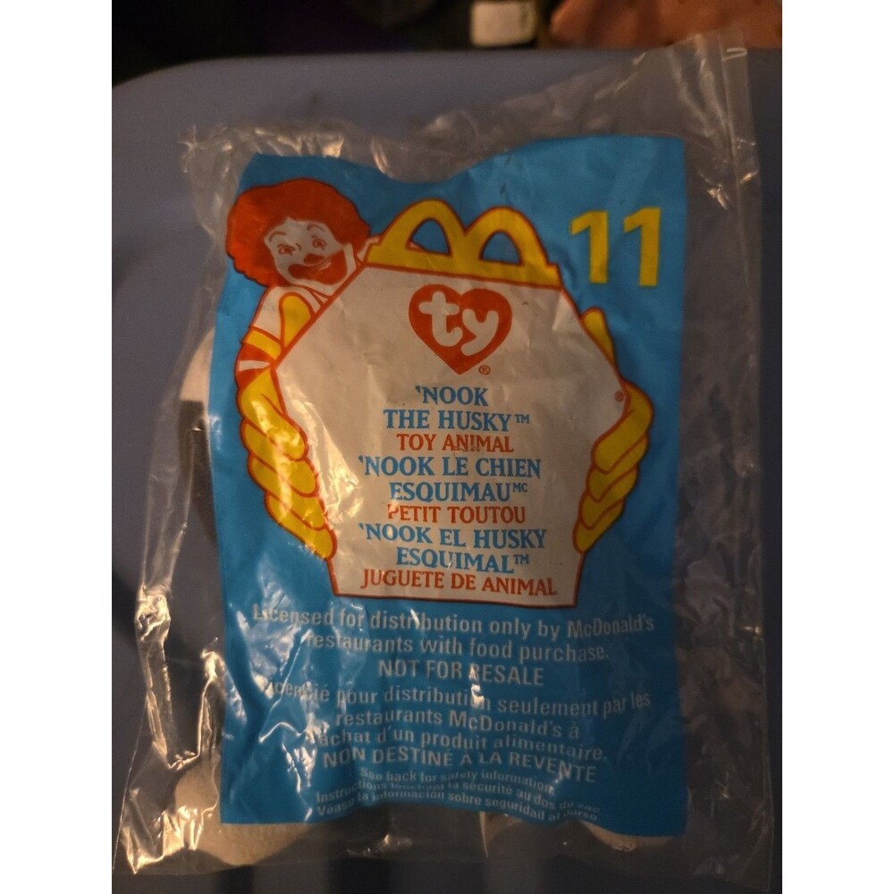 Mcdonalds Ty Beanie Babies #11 Nook The Husky